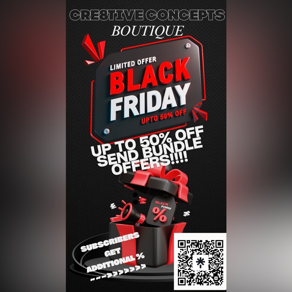BLACK FRIDAY STARTS RIGHT NOW-SEND OFFERS